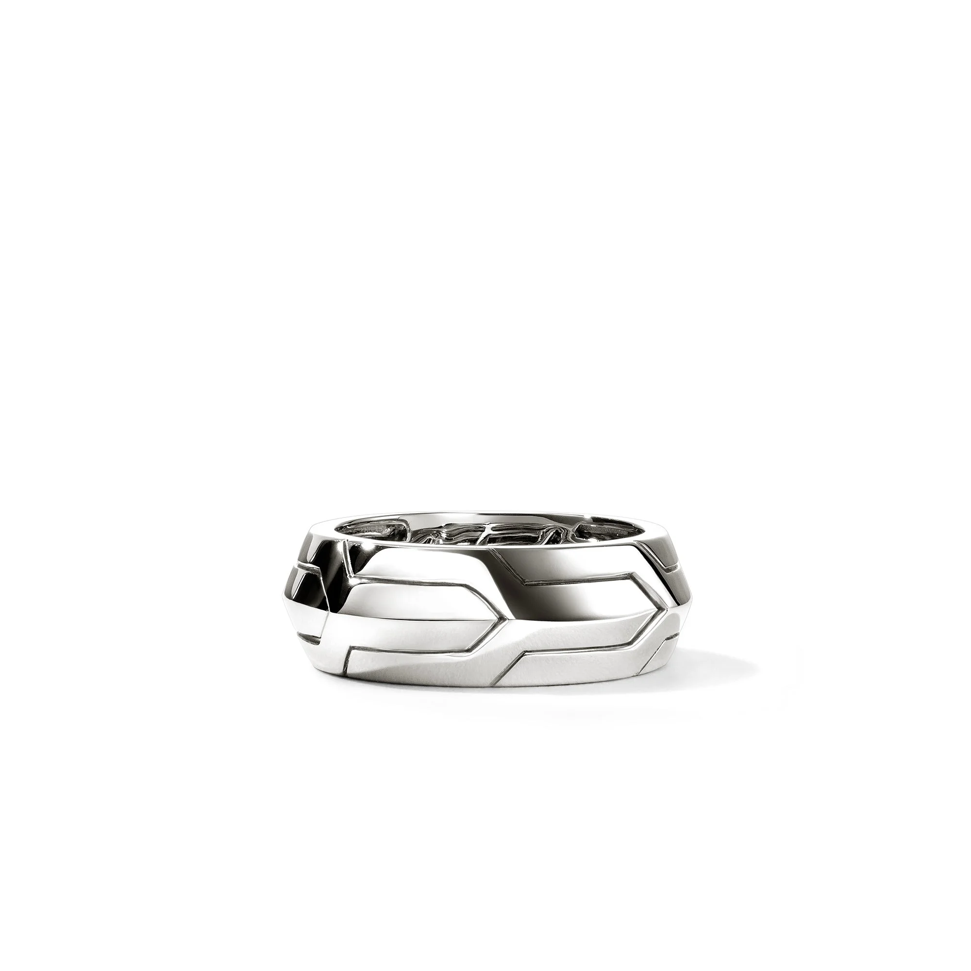 Icon 50 Band Ring, Sterling Silver, 9MM - 1