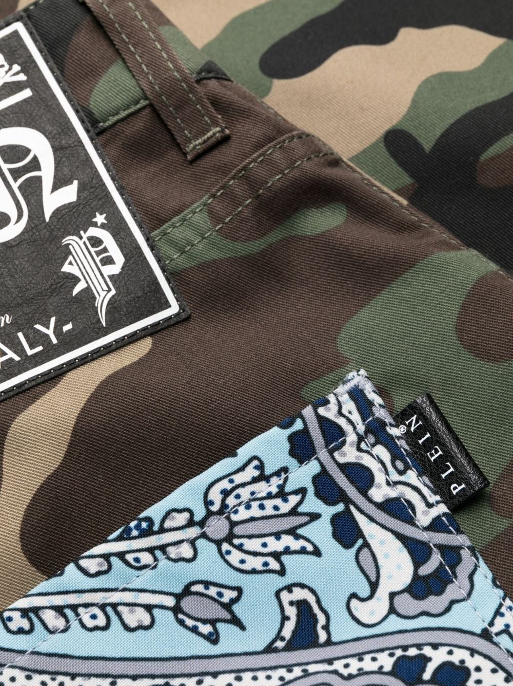 camouflage-print straight-leg jeans - 6