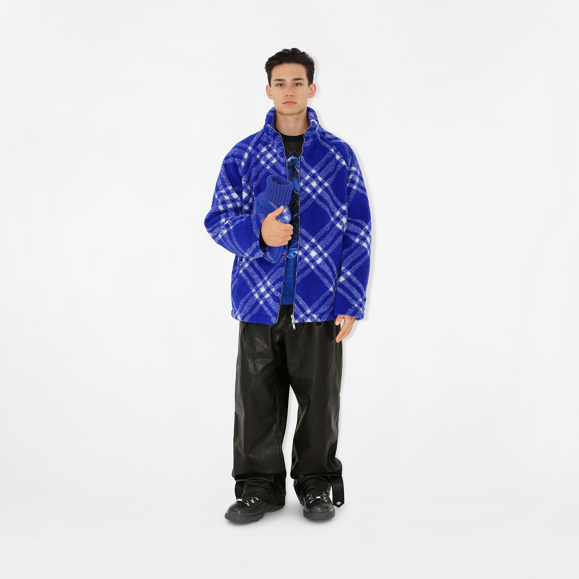 Check Fleece Reversible Jacket - 2