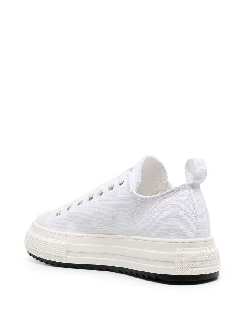 low-top flatform sneakers - 3