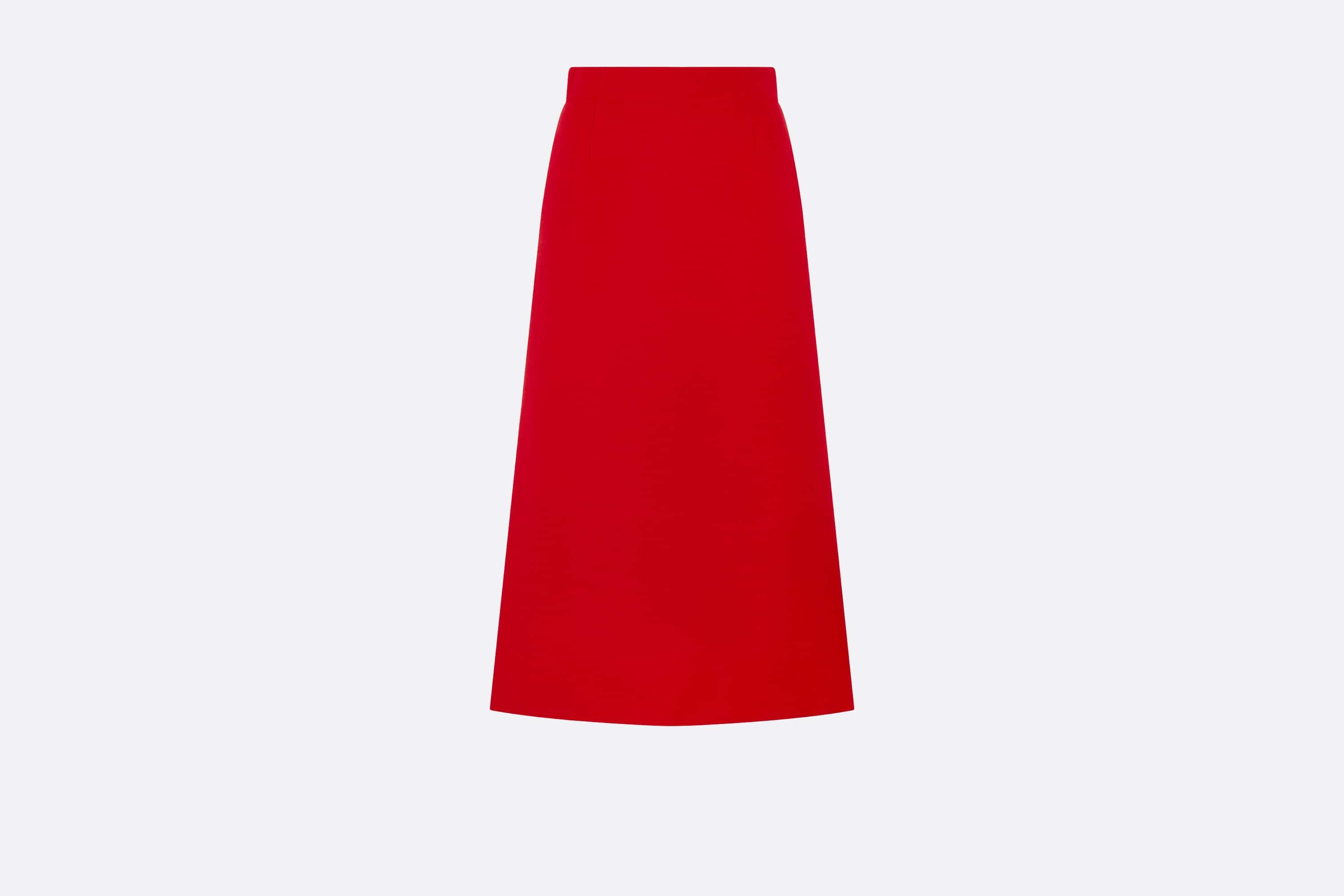 Mid-Length Straight-Cut Skirt - 1