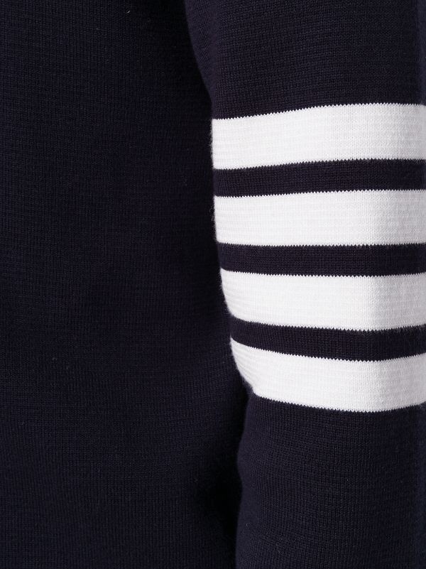 THOM BROWNE Men Milano Stitch Crew Neck Pullover In Cotton Crepe - 5