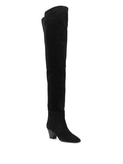 SAINT LAURENT almond-toe knee-high boots outlook