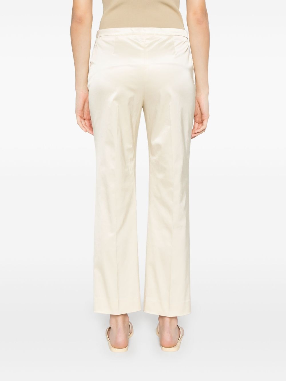 straight-leg cropped trousers - 4