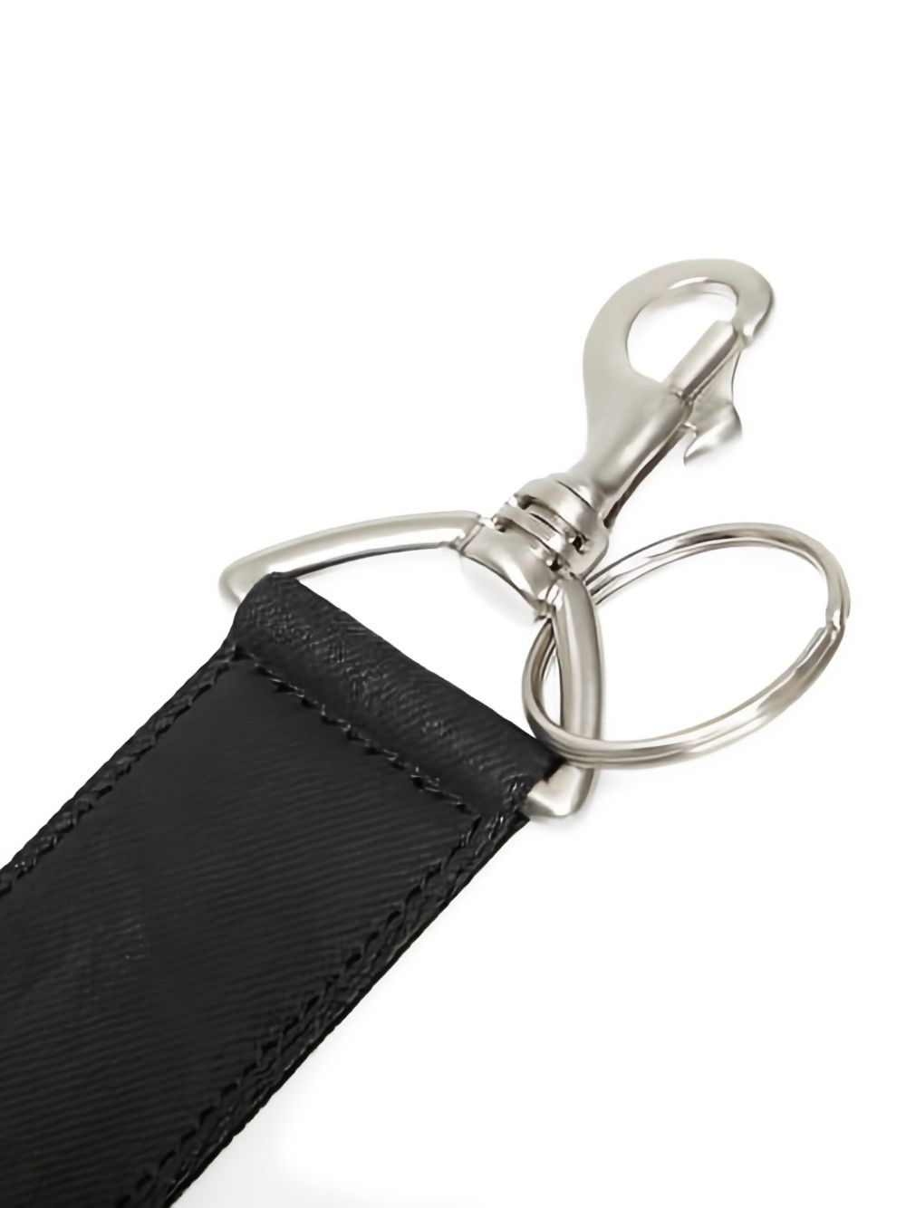 logo-embroidered keychain - 4