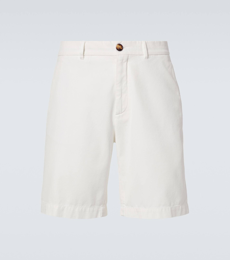 Cotton twill Bermuda shorts - 1