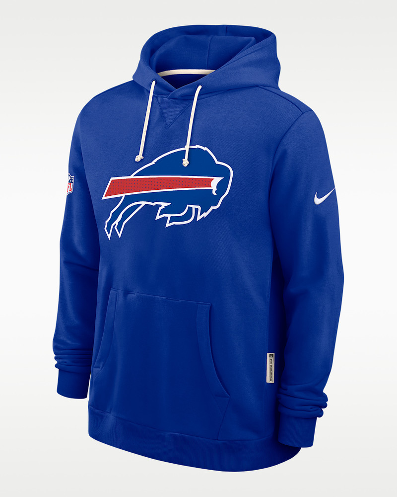 Buffalo Bills Initial Home Sideline Men's Nike Dri-FIT NFL Pullover Hoodie 1
