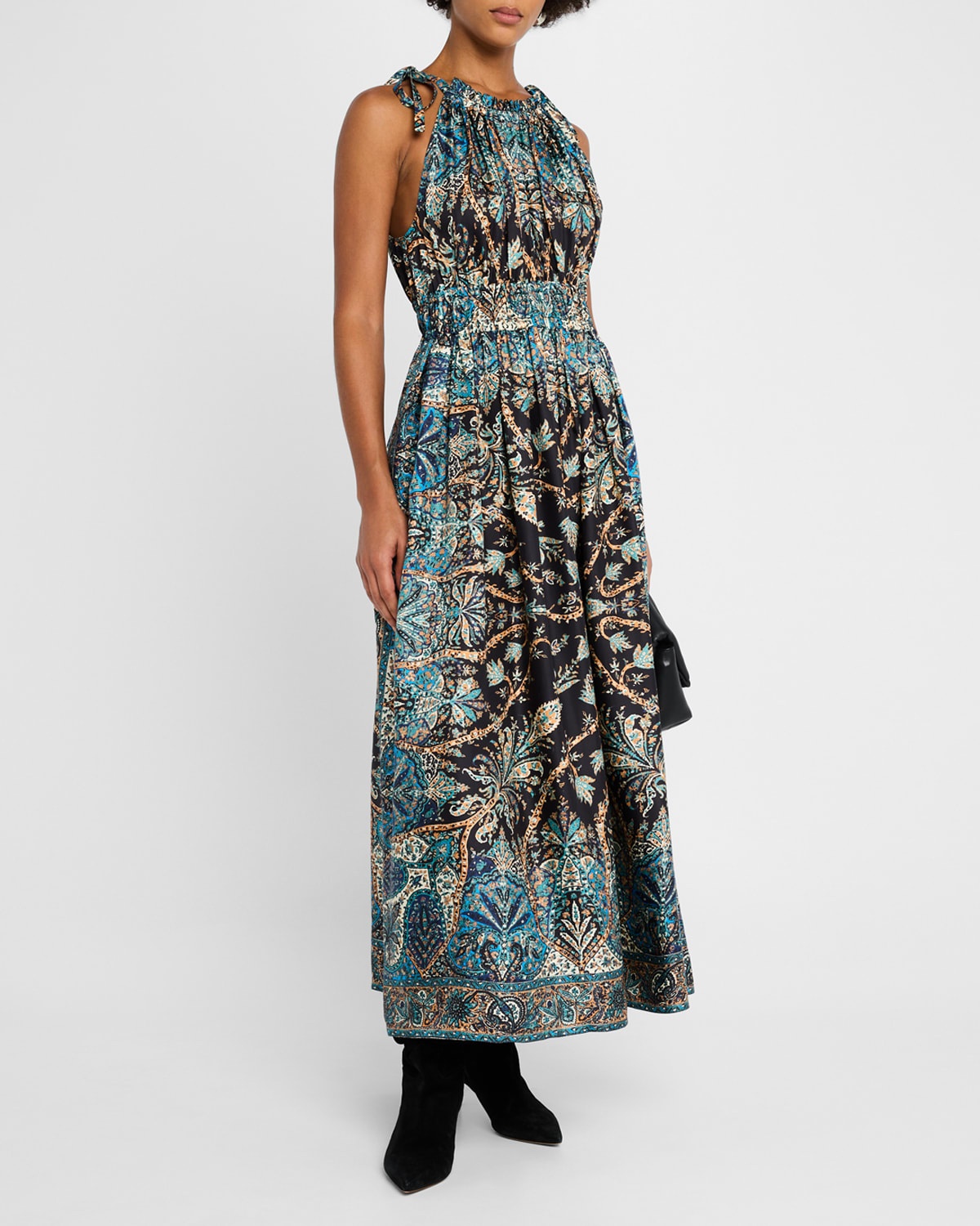 Joni Printed A-Line Maxi Dress - 4