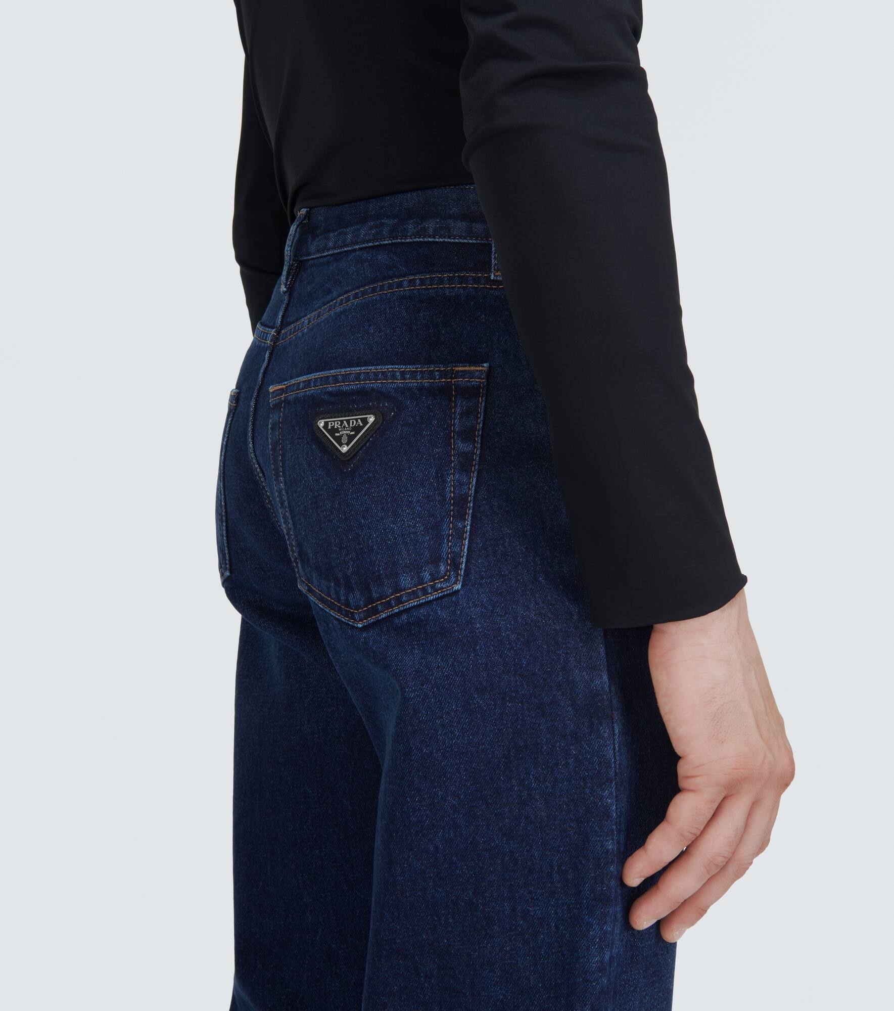 Mid-rise straight jeans - 5