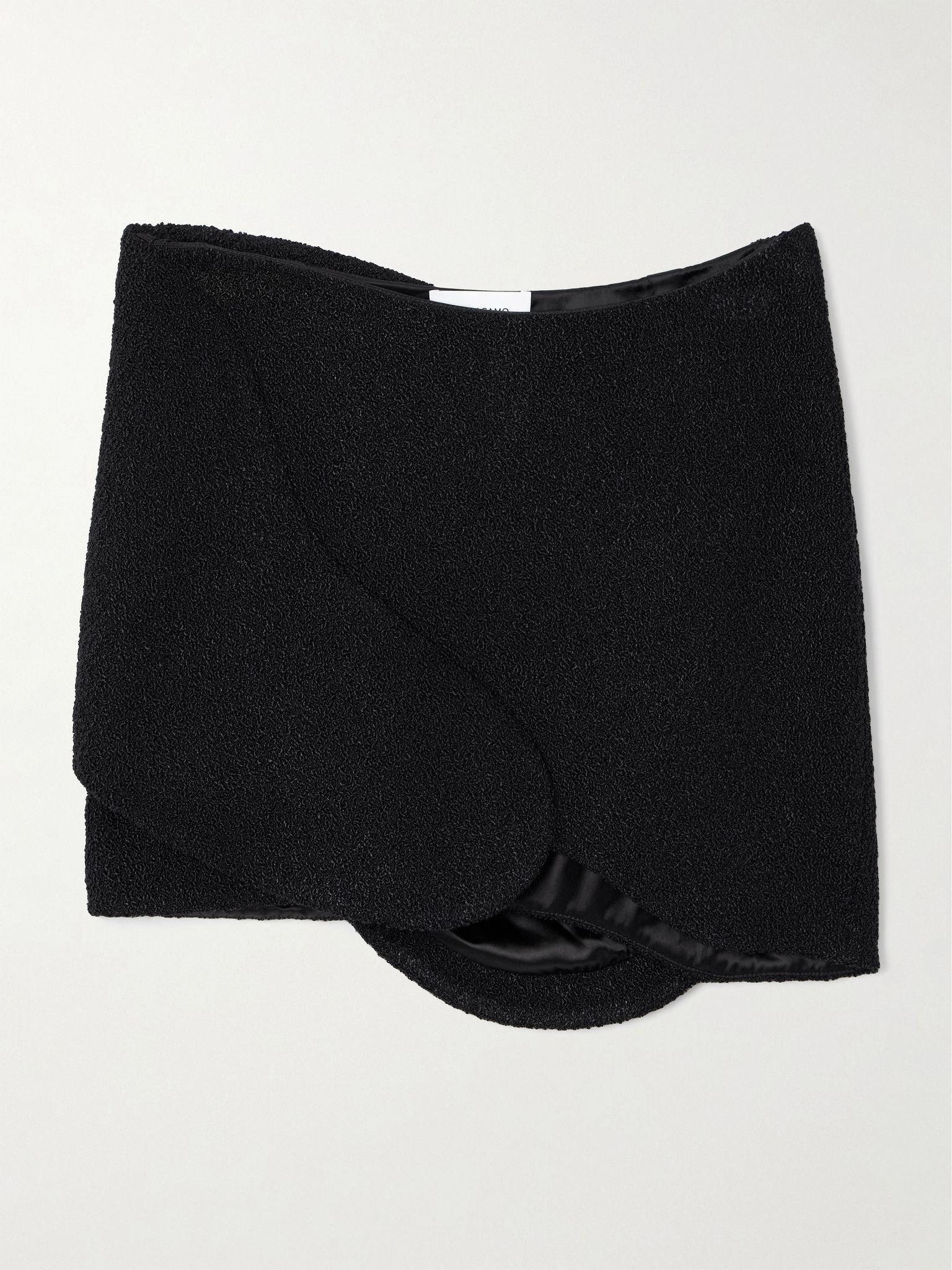 Bouclé mini skirt Black - 1