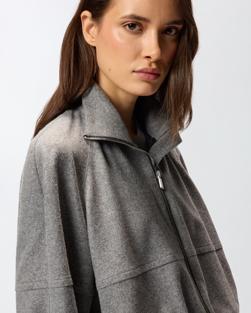 WOOL-BLEND BOMBER JACKET WITH ZIP 5