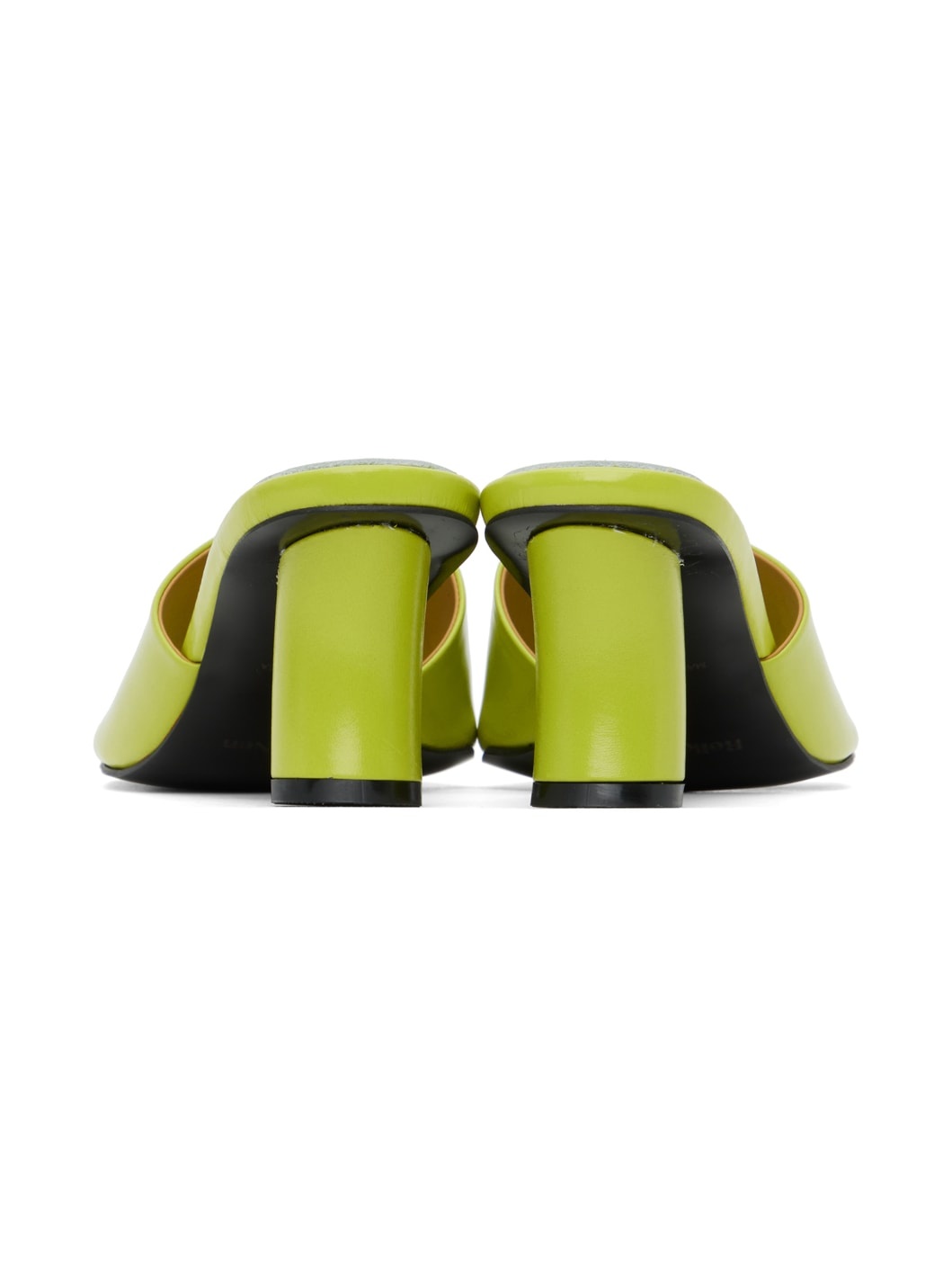 Green Curvy Heeled Sandals - 2