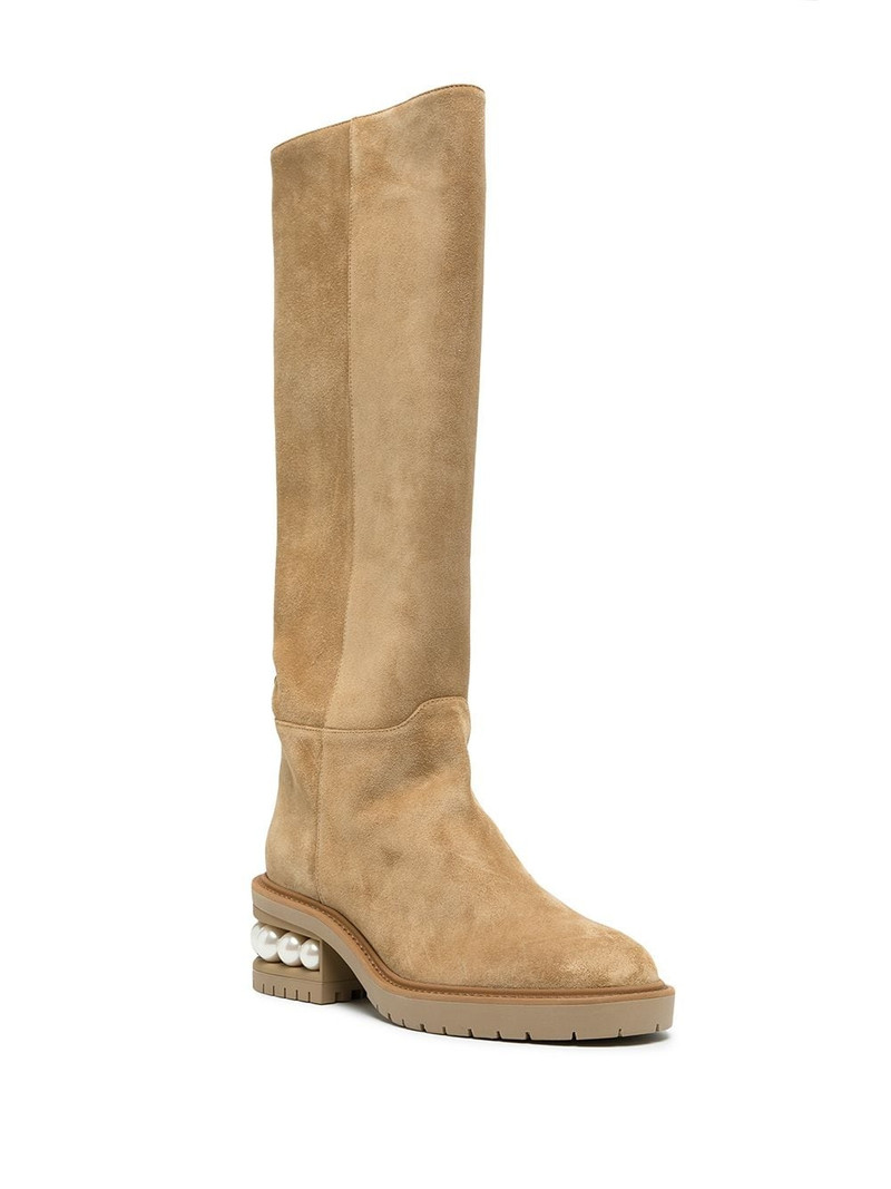 Nicholas Kirkwood CASATI suede riding boots outlook