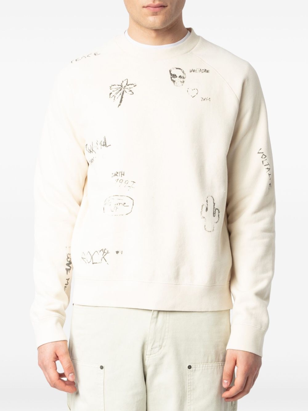 graphic-print sweatshirt - 4