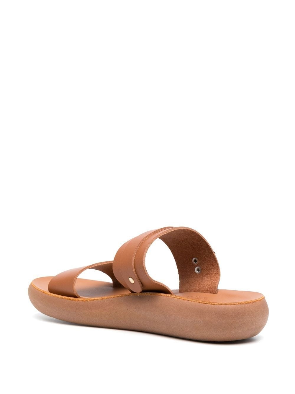 leather slip-on sandals - 3