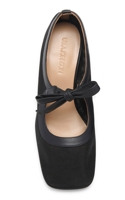 ULLA JOHNSON Cecily Bow-Detailed Fabric Pumps black outlook