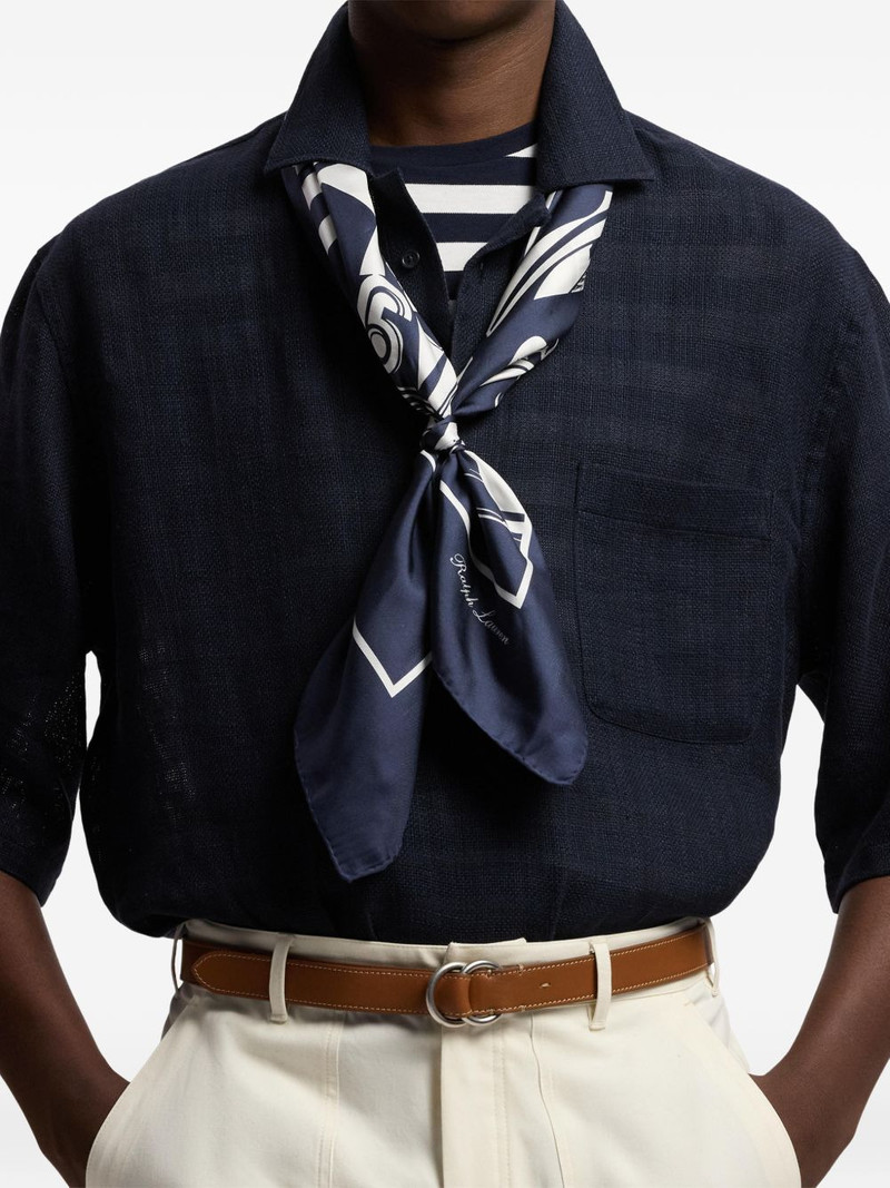 graphic-print silk scarf 4