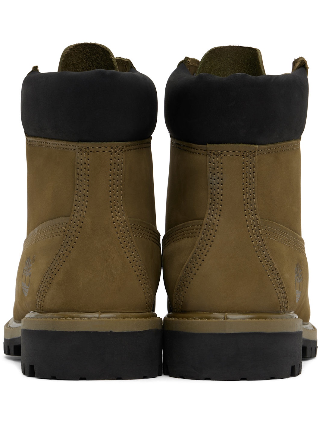 Khaki Premium 6-Inch Lace-Up Waterproof Boots - 2