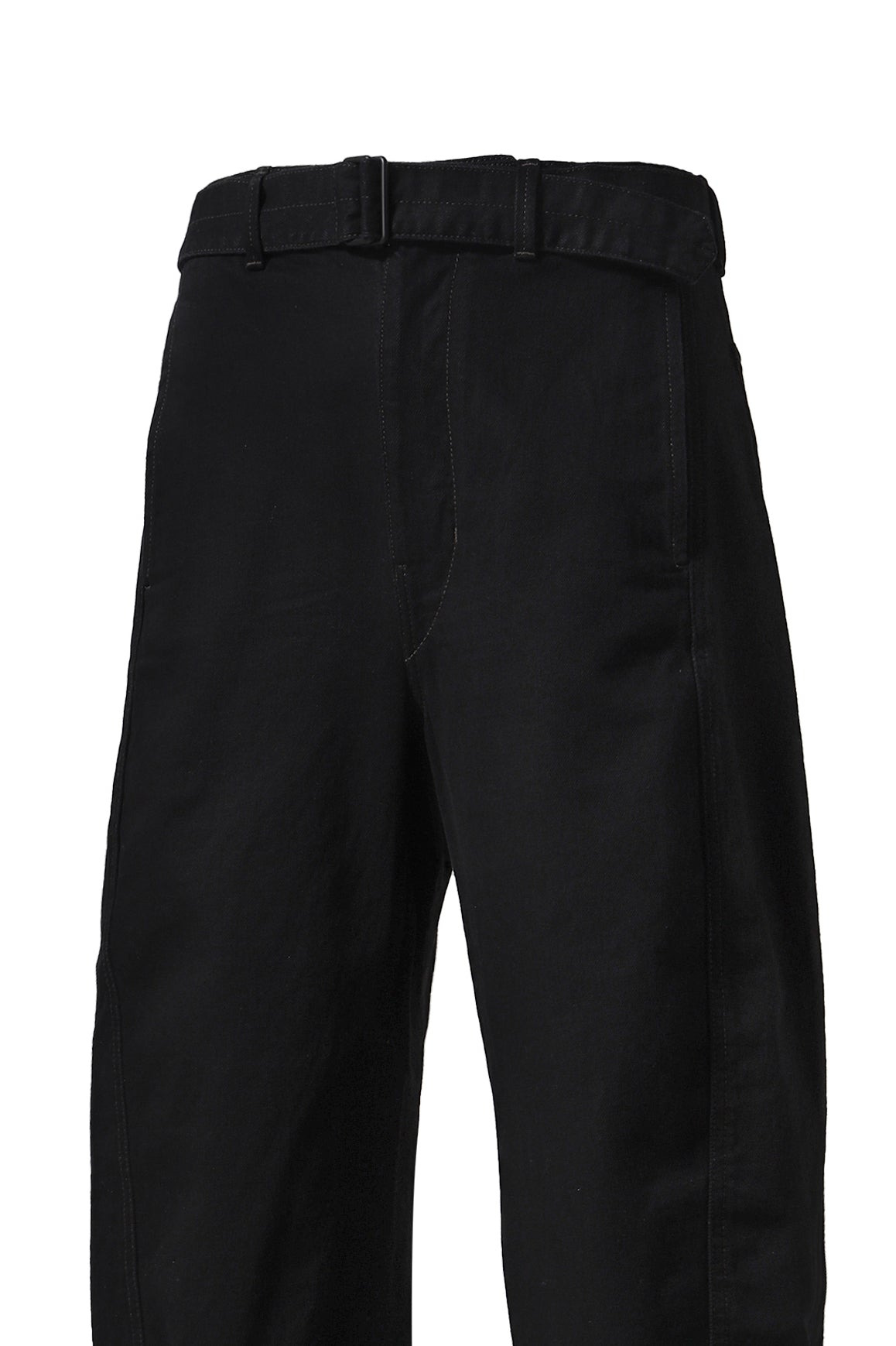 TWISTED BELTED PANTS / BLK - 8