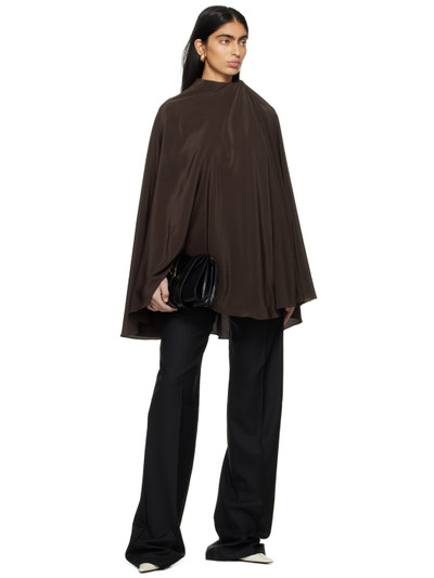 MARIE ADAM-LEENAERDT Brown Cape Blouse outlook