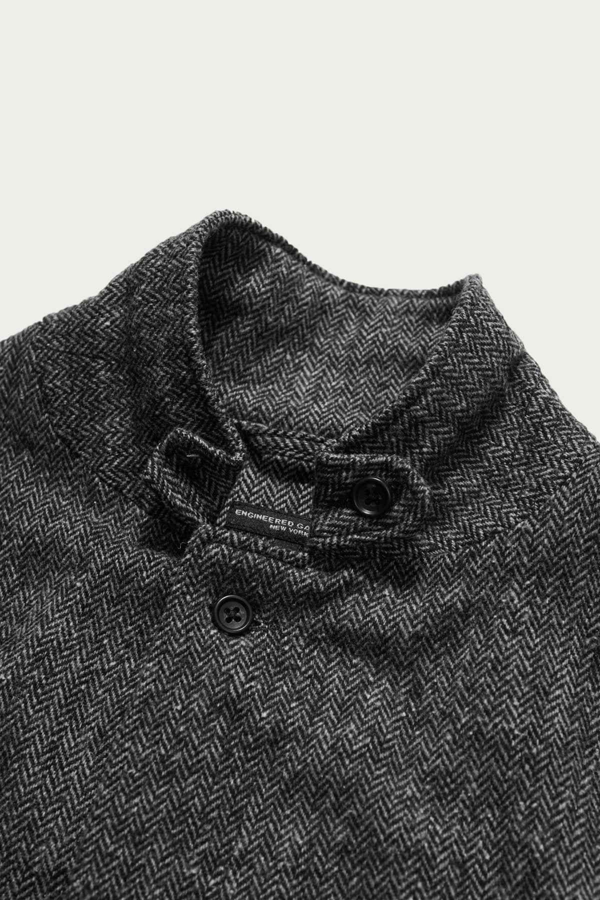 Loiter Jacket - Grey Poly/Wool Herringbone - 3