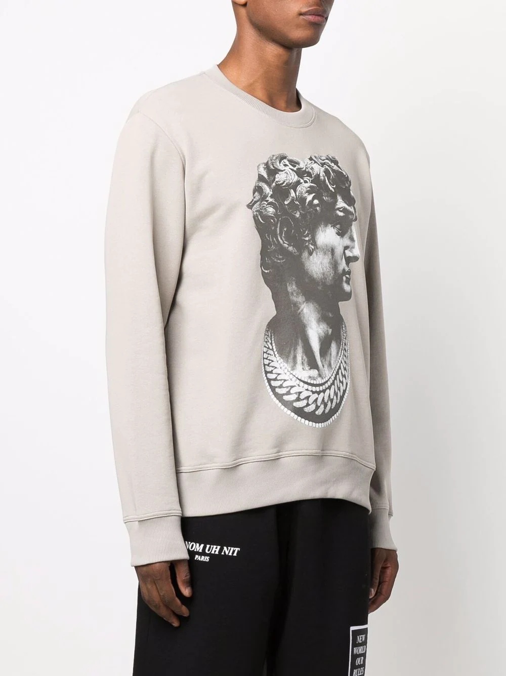 statue print sweatshirt - 3