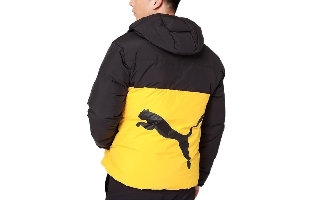 PUMA Logo Puffer Down Jacket 'Yellow' 534502-01 - 2