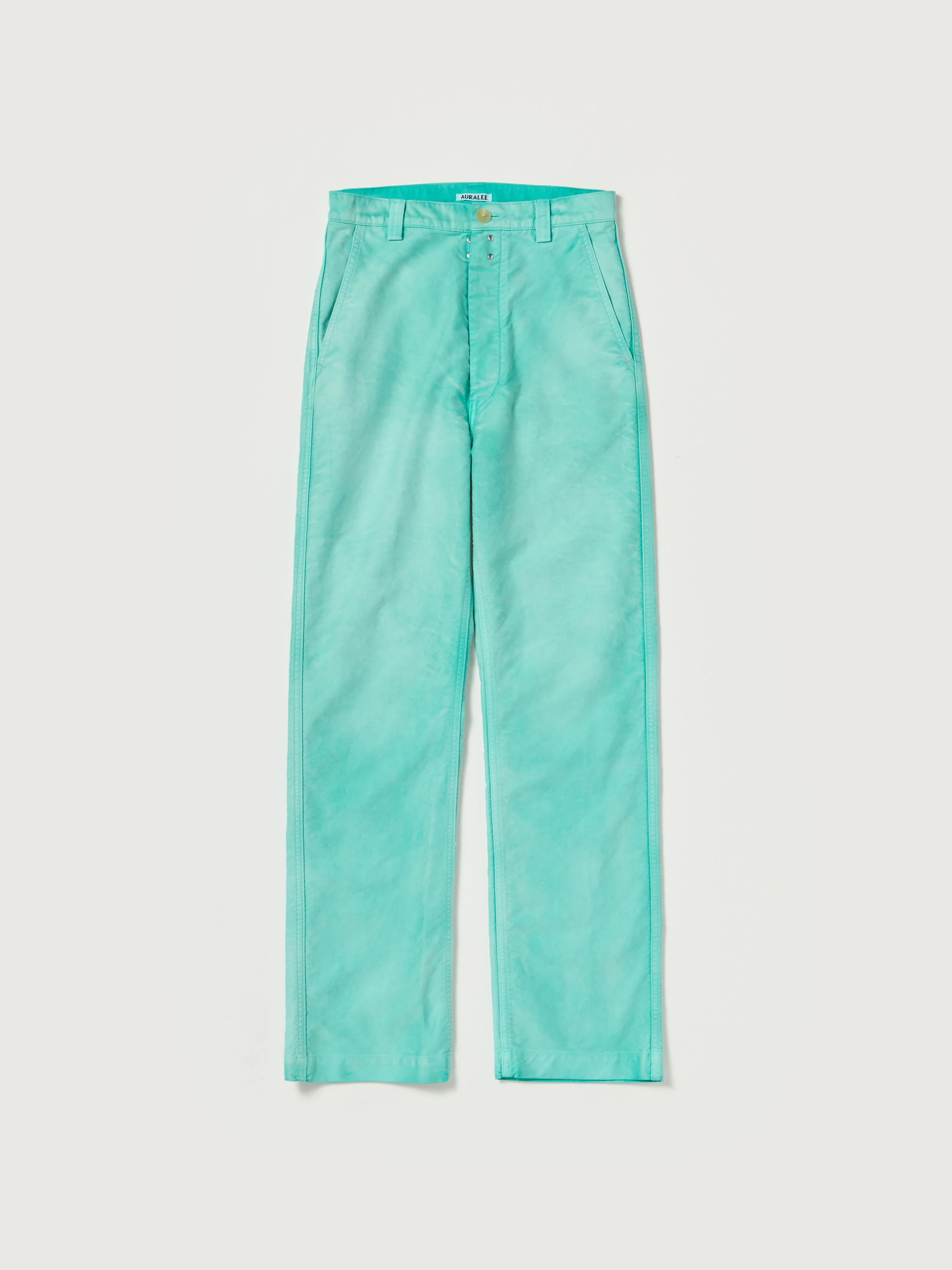 GARMENT-DYED ORGANIC COTTON HEAVY MOLESKIN PANTS - 1