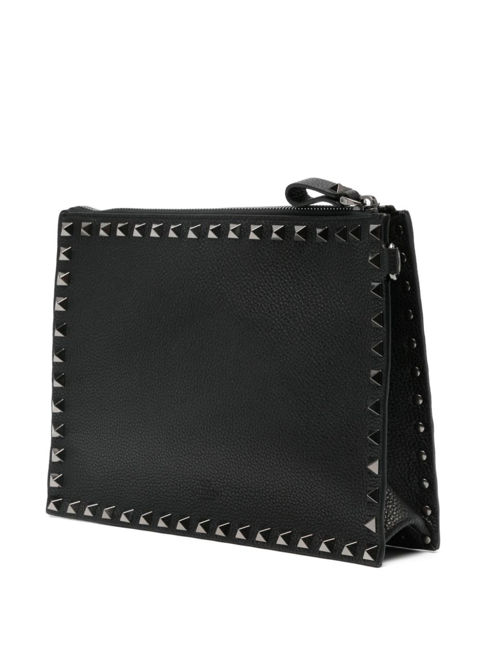 Rockstud leather clutch bag - 3