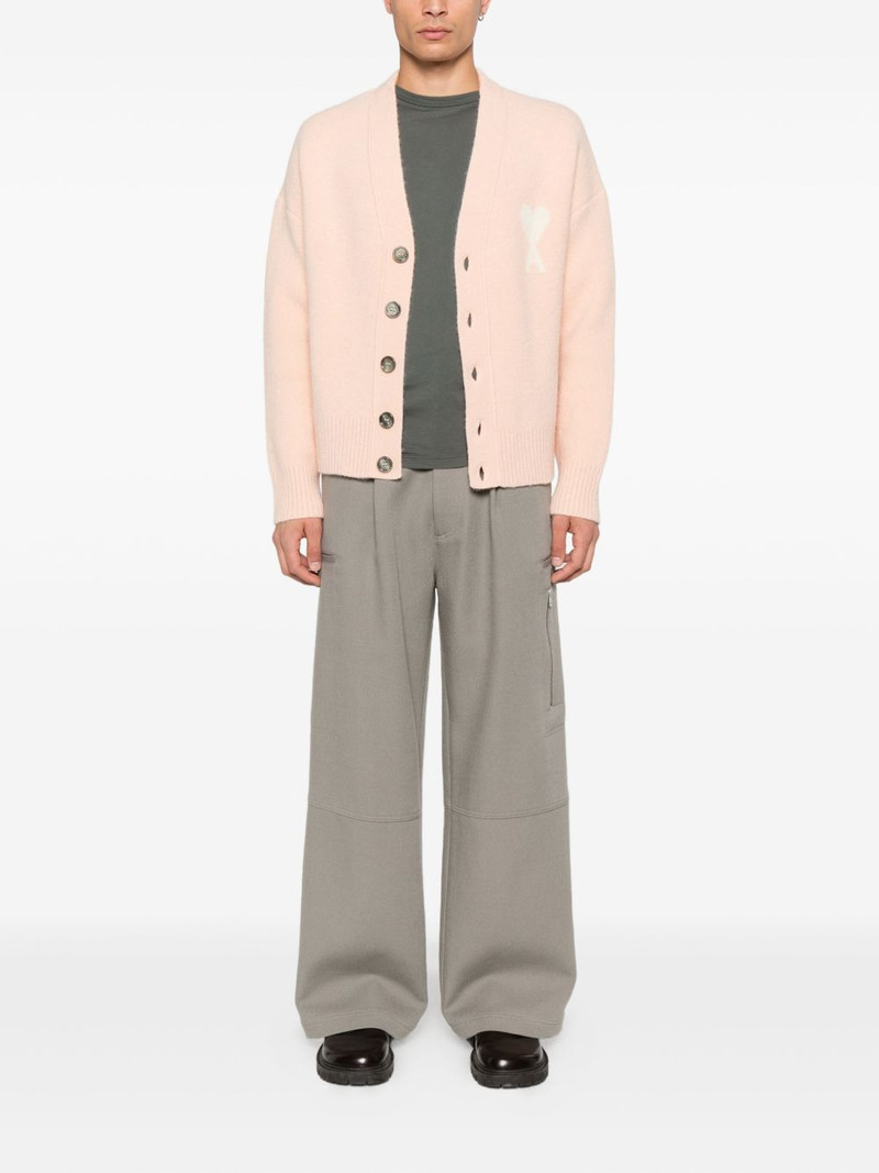 AMI Paris Ami de Coeur button cardigan outlook