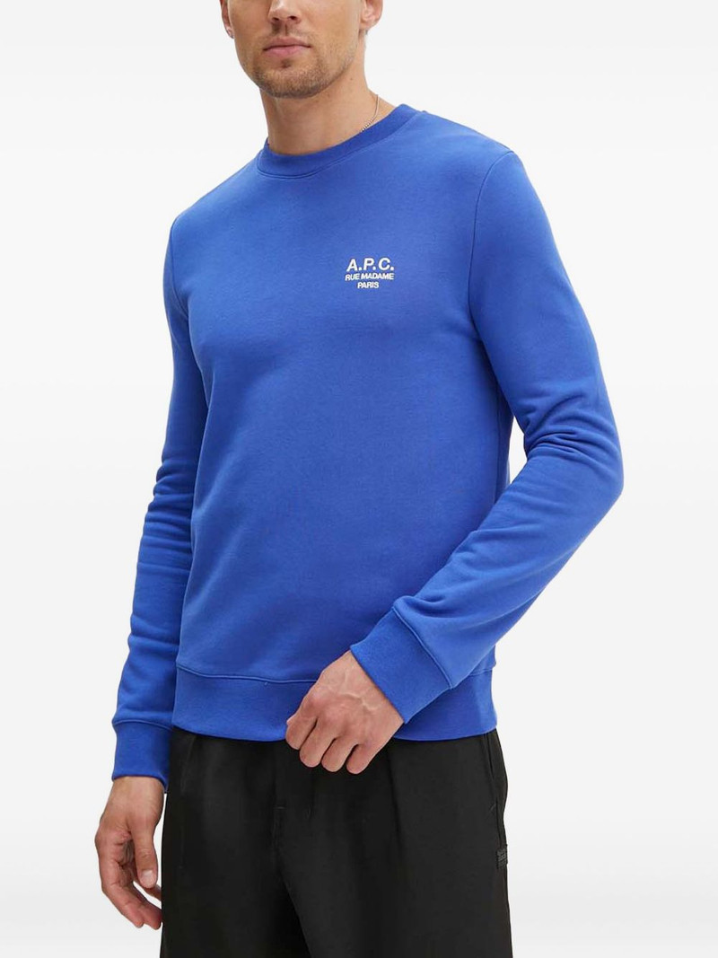 logo-embroidered crew-neck sweatshirt 1
