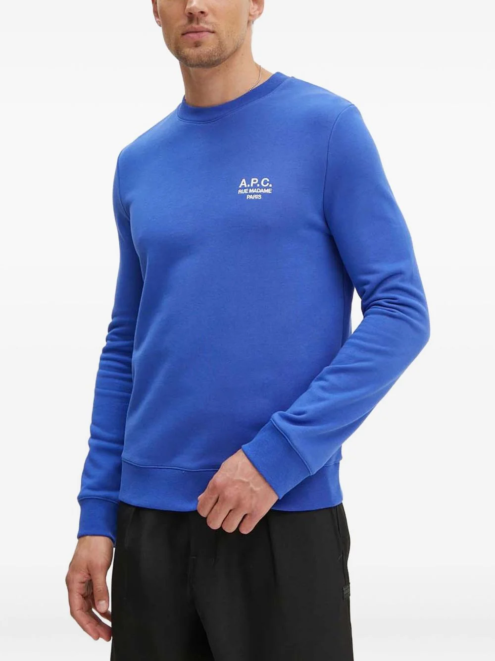 logo-embroidered crew-neck sweatshirt - 1