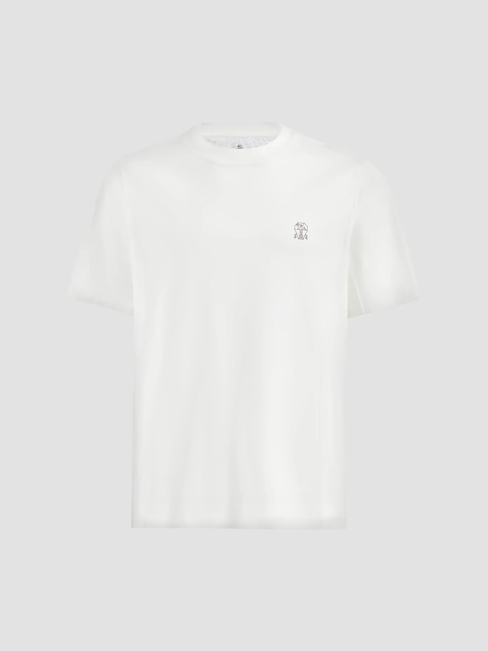 Men's Cotton Jersey Crew-Neck T-Shirt - White - 1