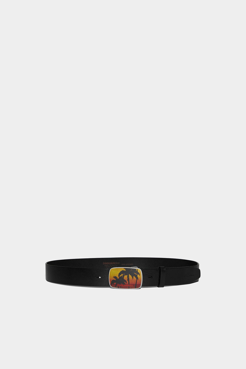 DSQUARED2 D2 PALMS PLAQUE BELT outlook