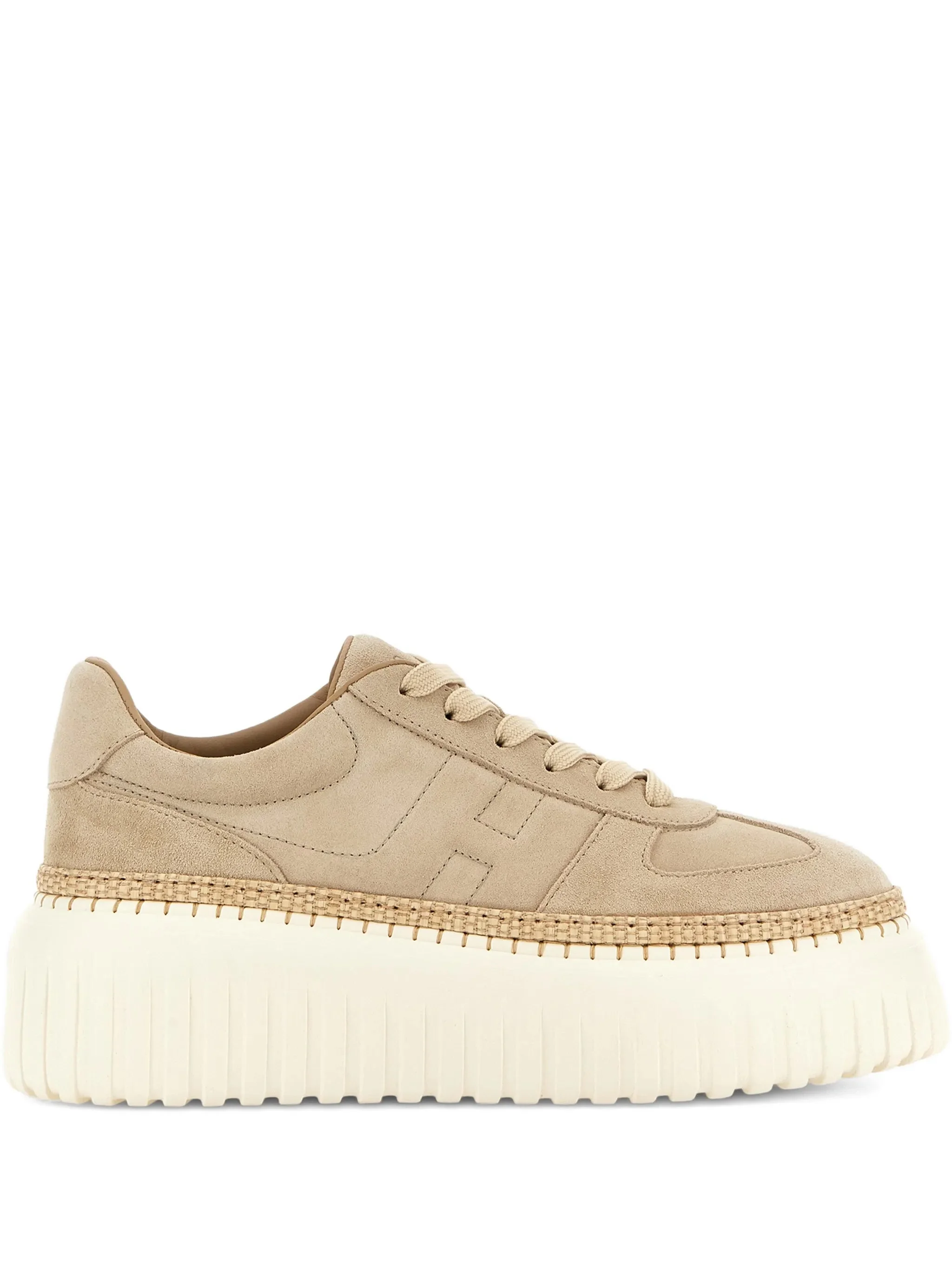suede platform sneakers - 1