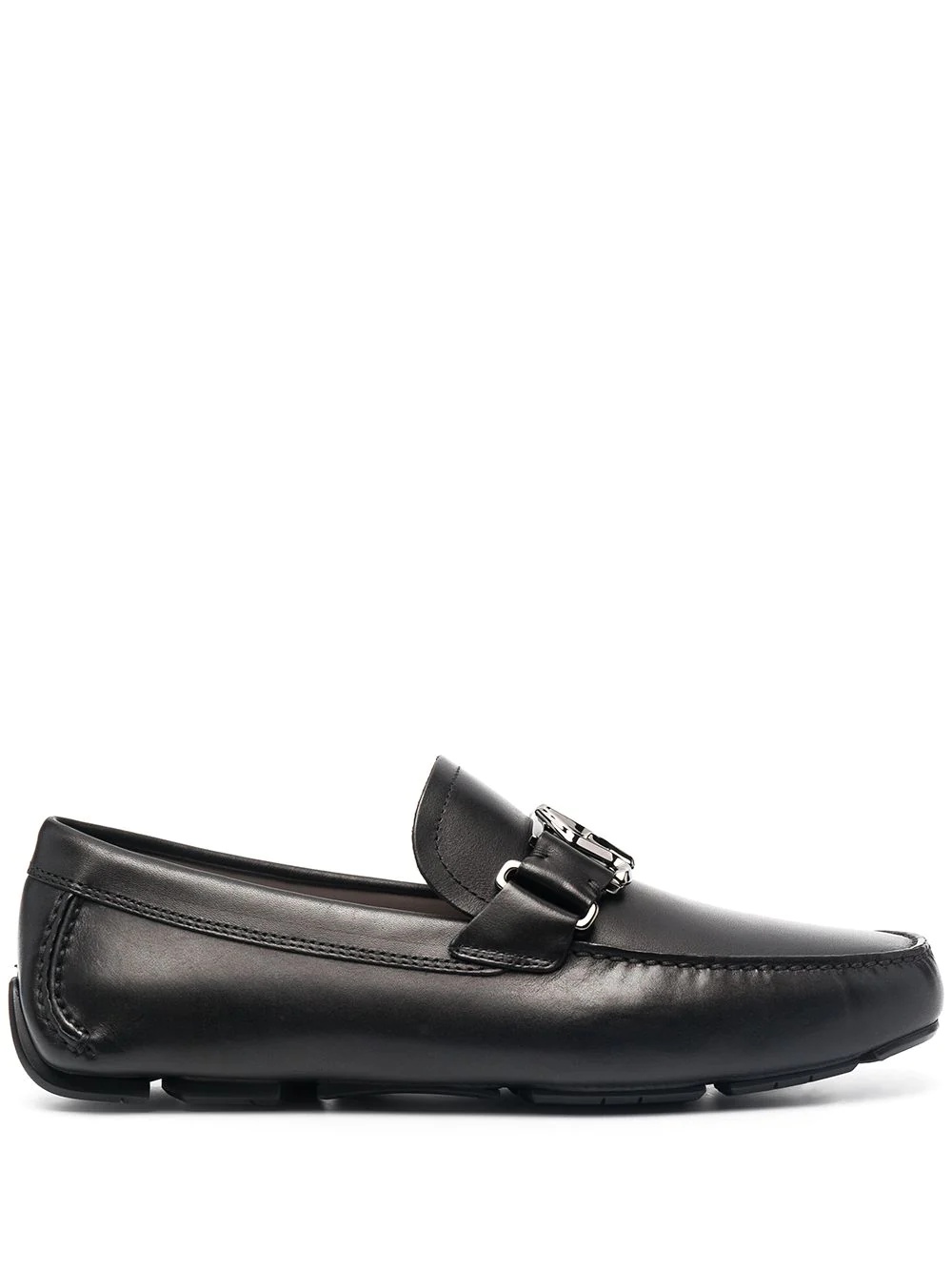 logo-plaque loafers - 1