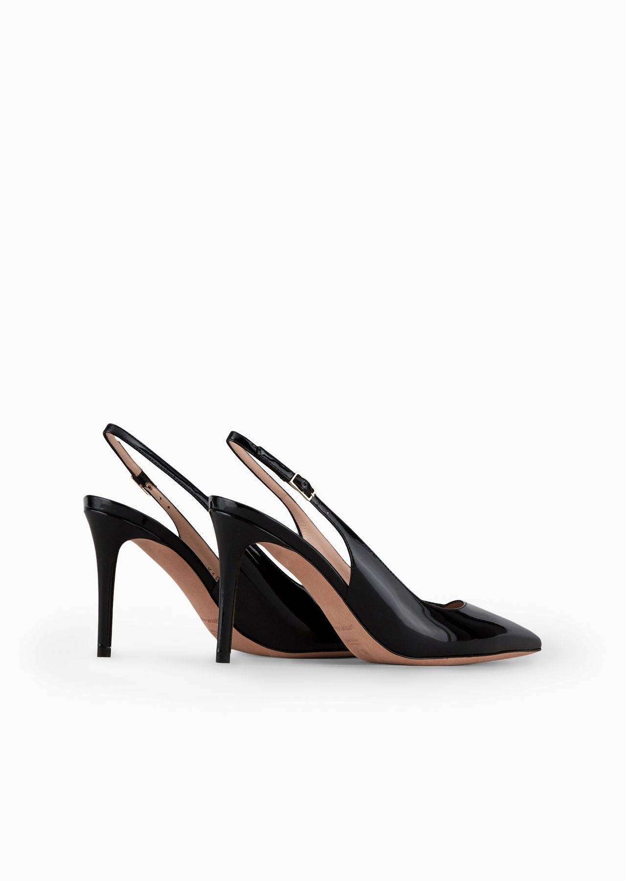 Patent leather slingbacks with asymmetric top line - 7