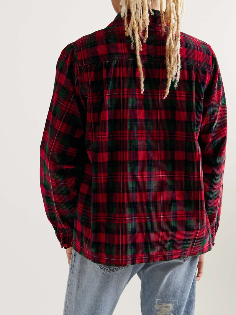 Checked Cotton-Corduroy Shirt 4