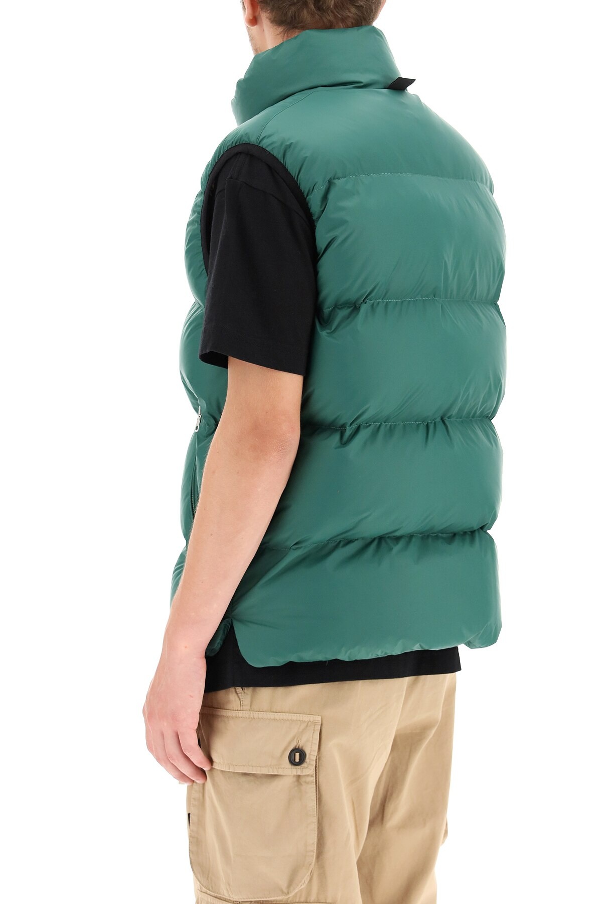 PUFFER VEST WITH PALM TREE LOGO - 4