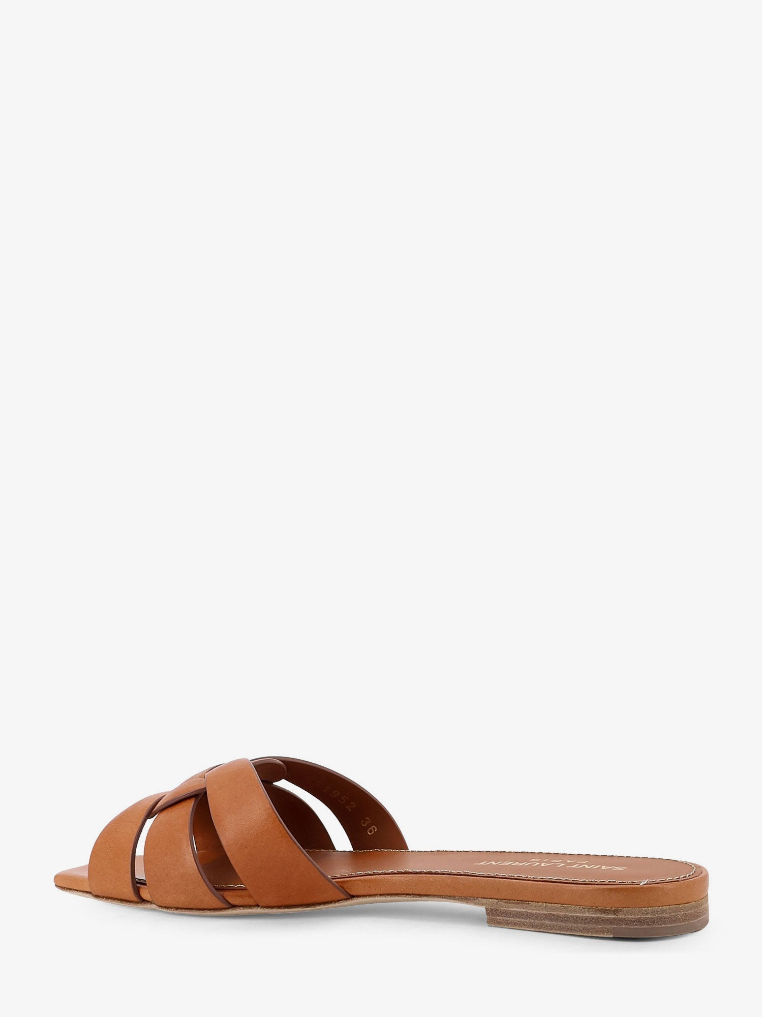 Saint Laurent Tribute 05 Flat Leather Sandals - 3