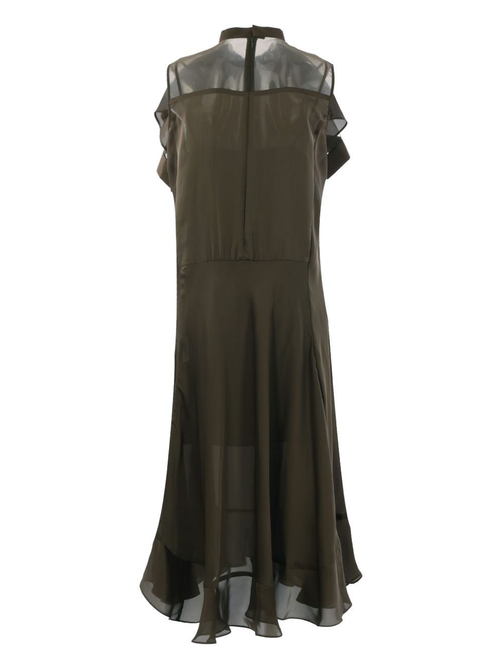 sleeveless chiffon dress - 2