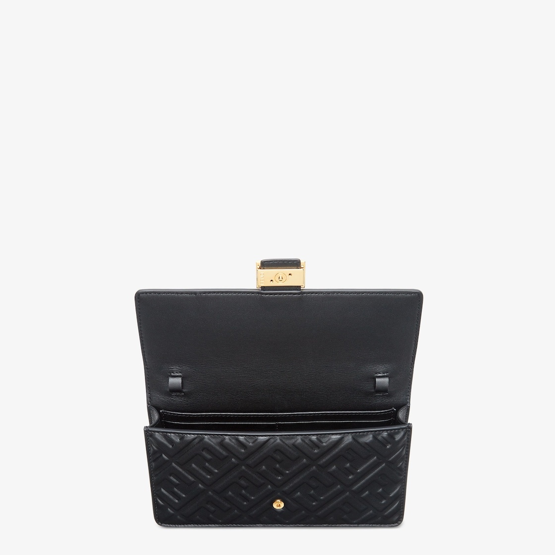 【送料&関税込】Fendi baguette Wallet With Shoulder Strap Fendi - Baguette leather wallet on chain black - The Corner