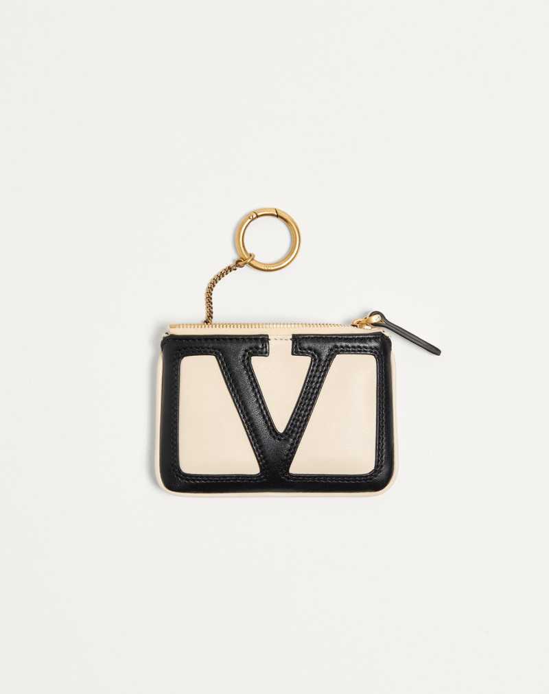 VALENTINO GARAVANI VIVA SUPERSTAR NAPPA LEATHER KEY RING 6