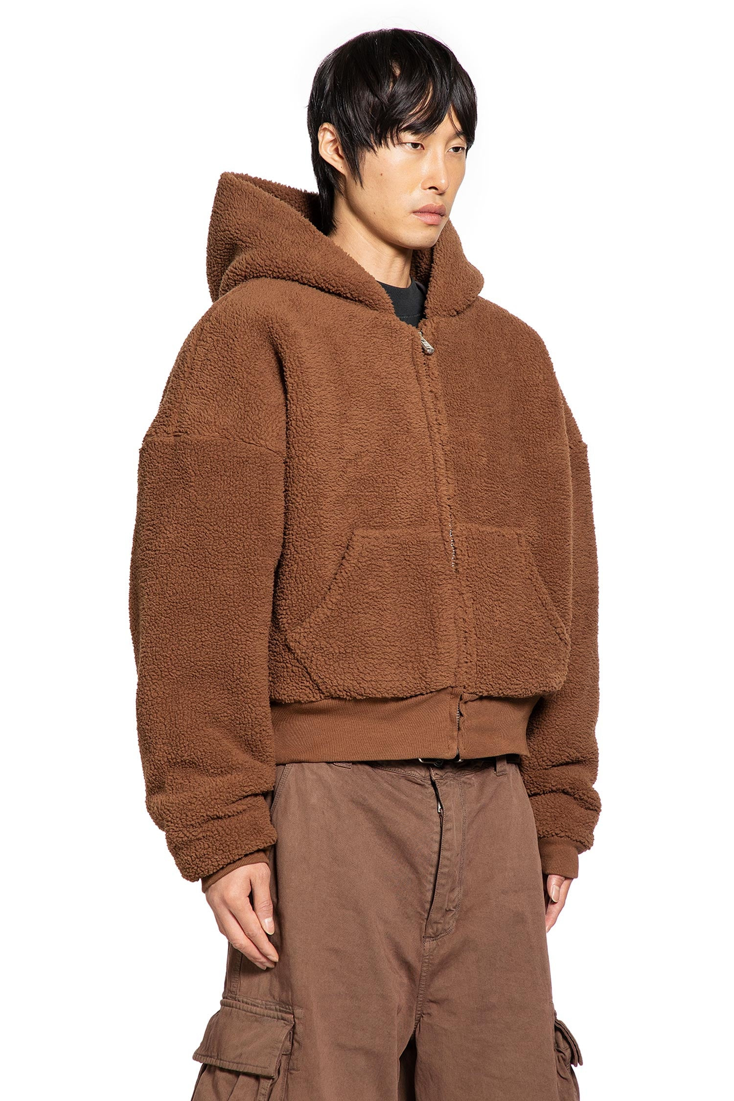 Unisex Terry Fleece Zip-up Hoodie - 2