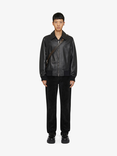 Givenchy REVERSIBLE BOMBER JACKET IN LEATHER outlook