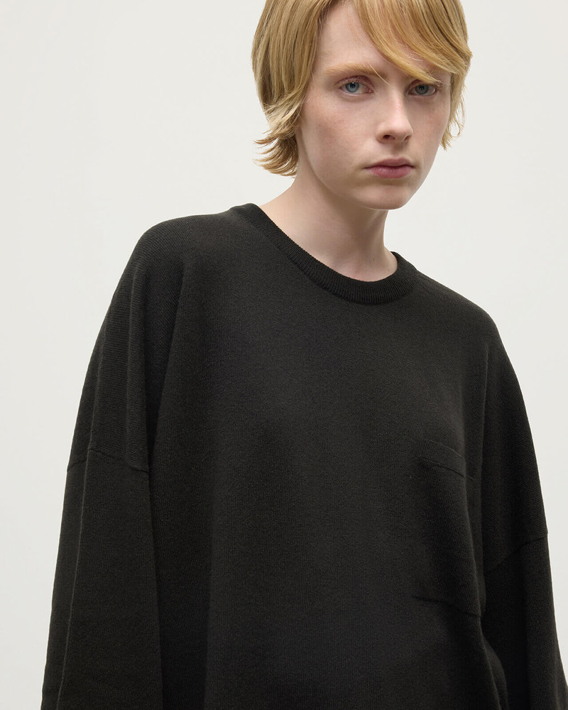 Gauzy Pocket Grey Cashmere Jumper 5