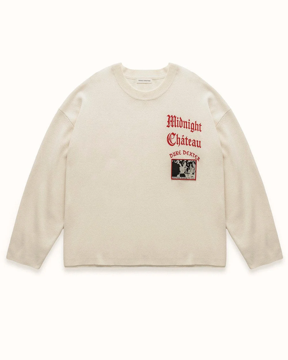 MC It's The Place To Go Cream Knitted Crewneck - 1