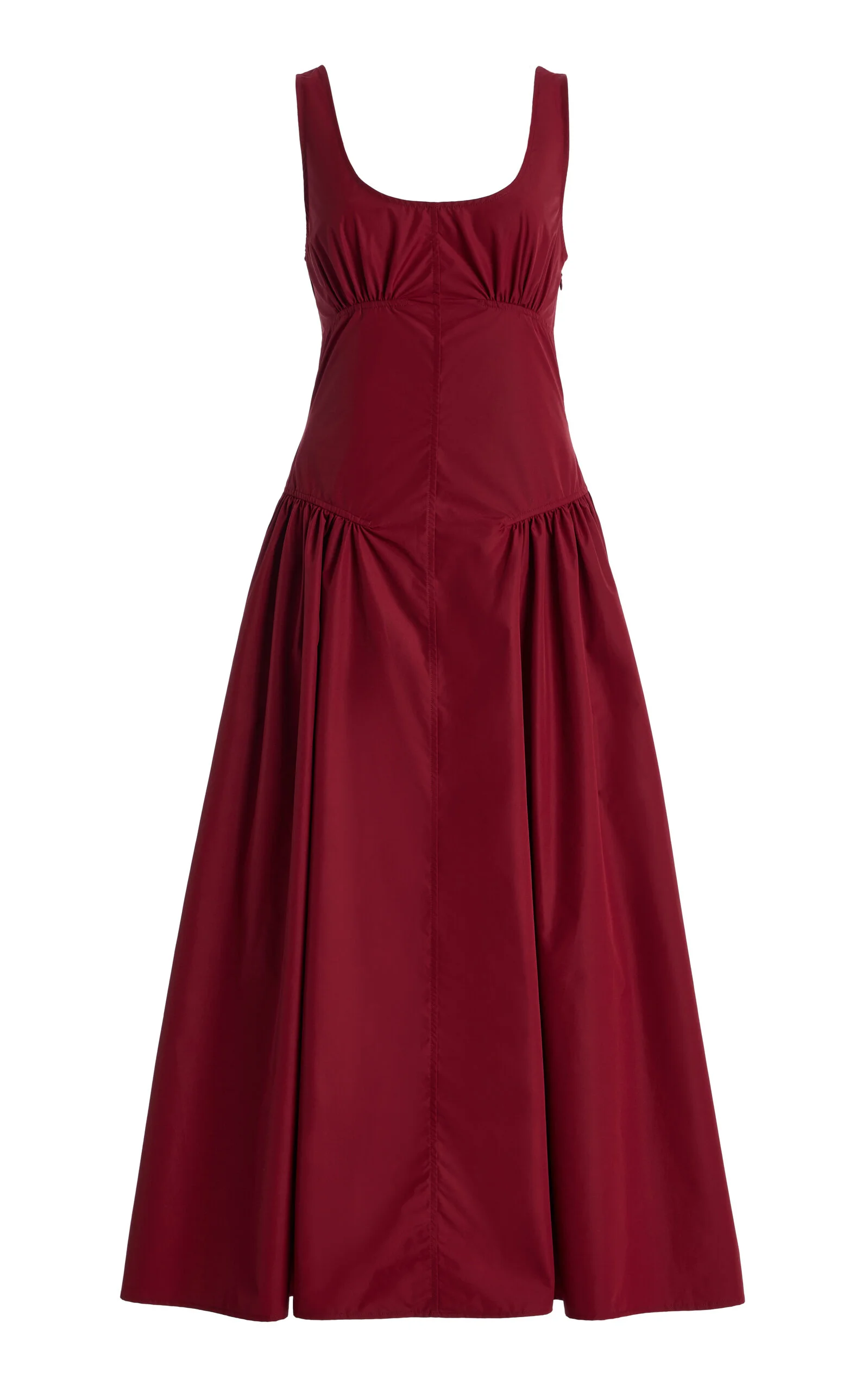 Kendall Tech-Cotton Midi Dress burgundy - 1