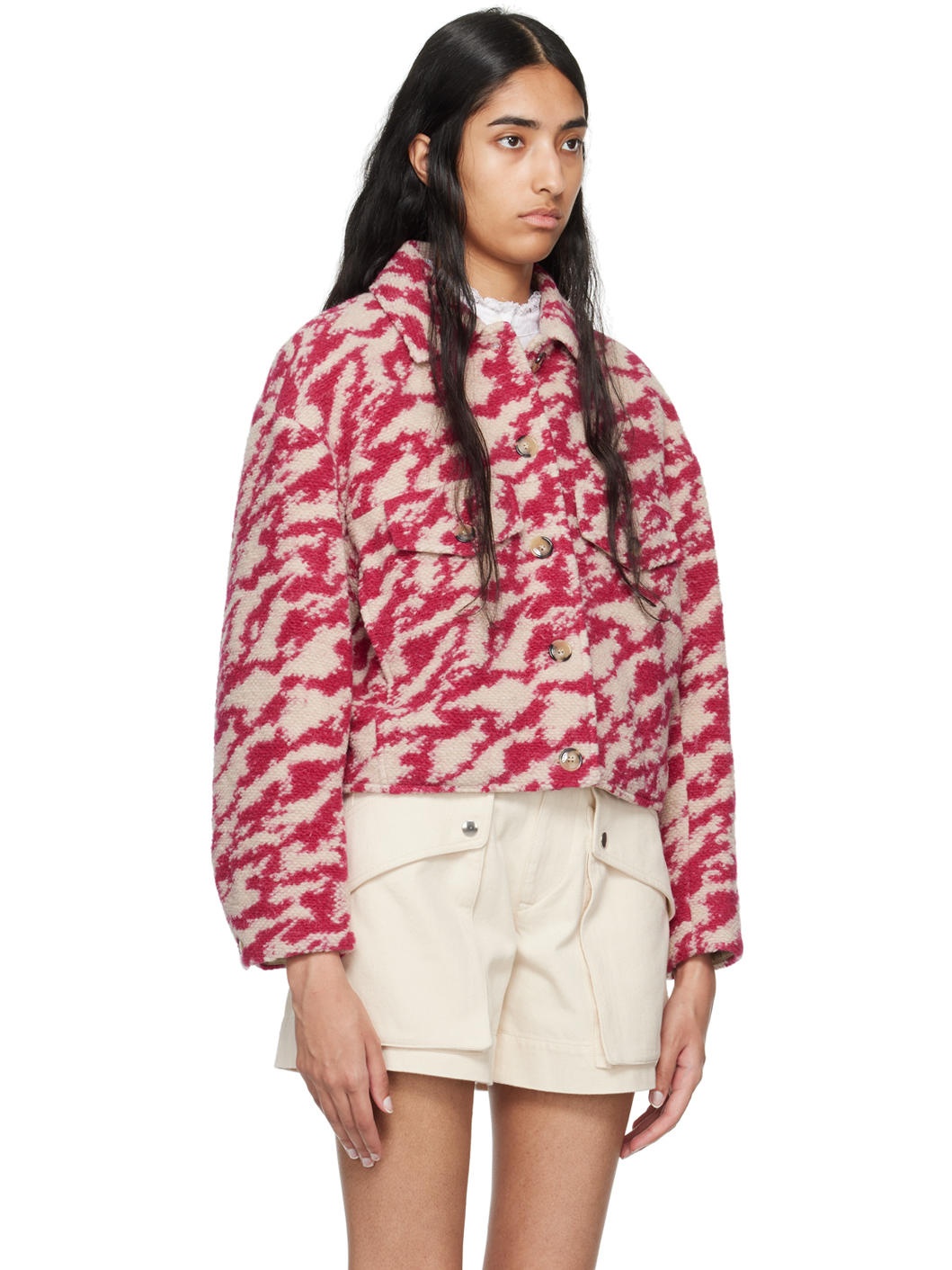 Pink & Beige Ferida Jacket - 2