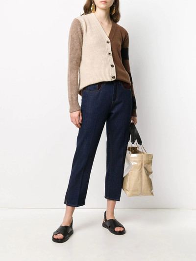 Marni cashmere colour-block knitted cardigan outlook